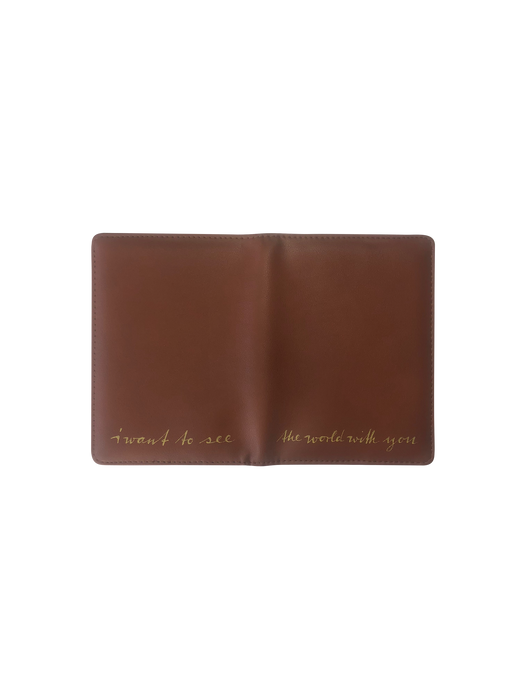 Reisepasshülle - i want to see the world with you