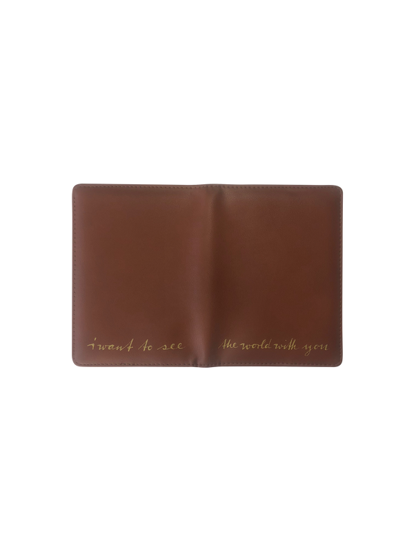 Reisepasshülle - i want to see the world with you