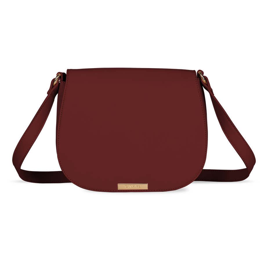 Umhängetasche burgundy red
