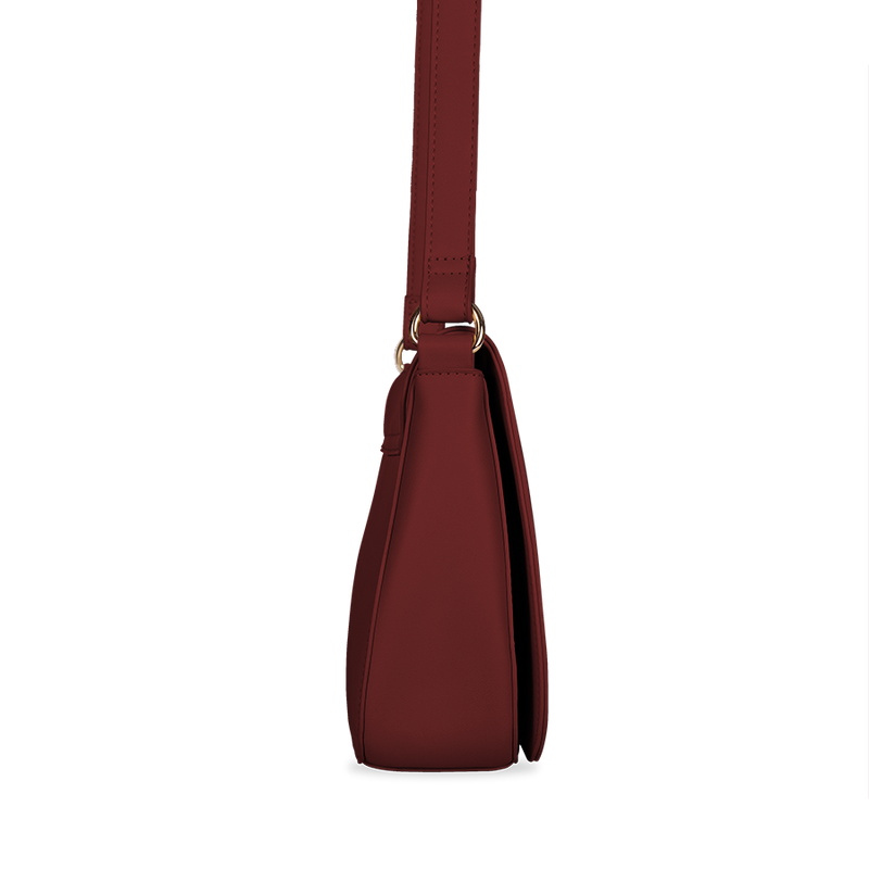 Umhängetasche burgundy red