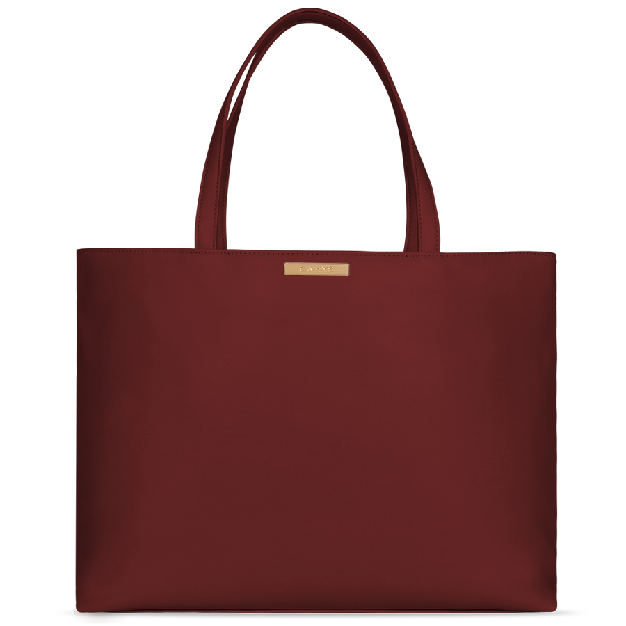 Shopper burgundy red