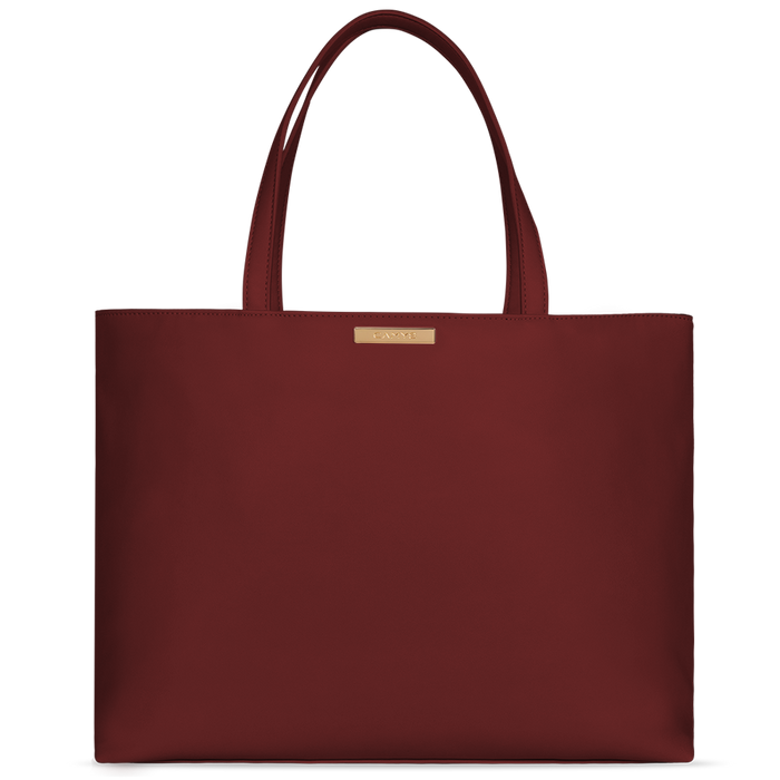 Shopper burgundy red