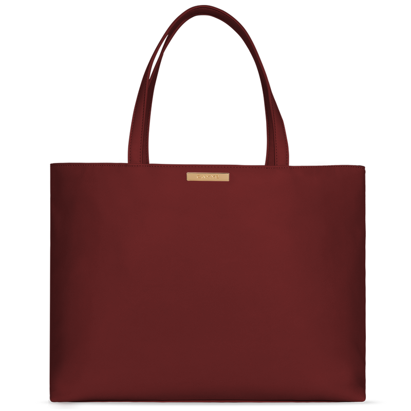 Shopper burgundy red