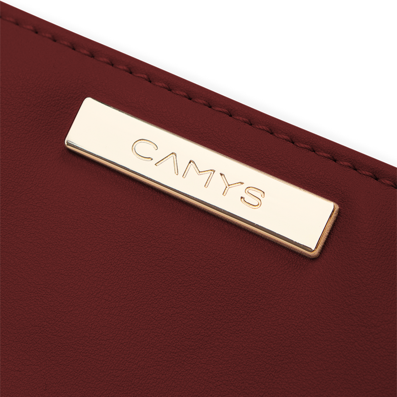 Shopper burgundy red