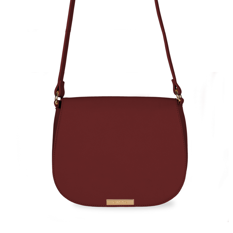 Umhängetasche burgundy red