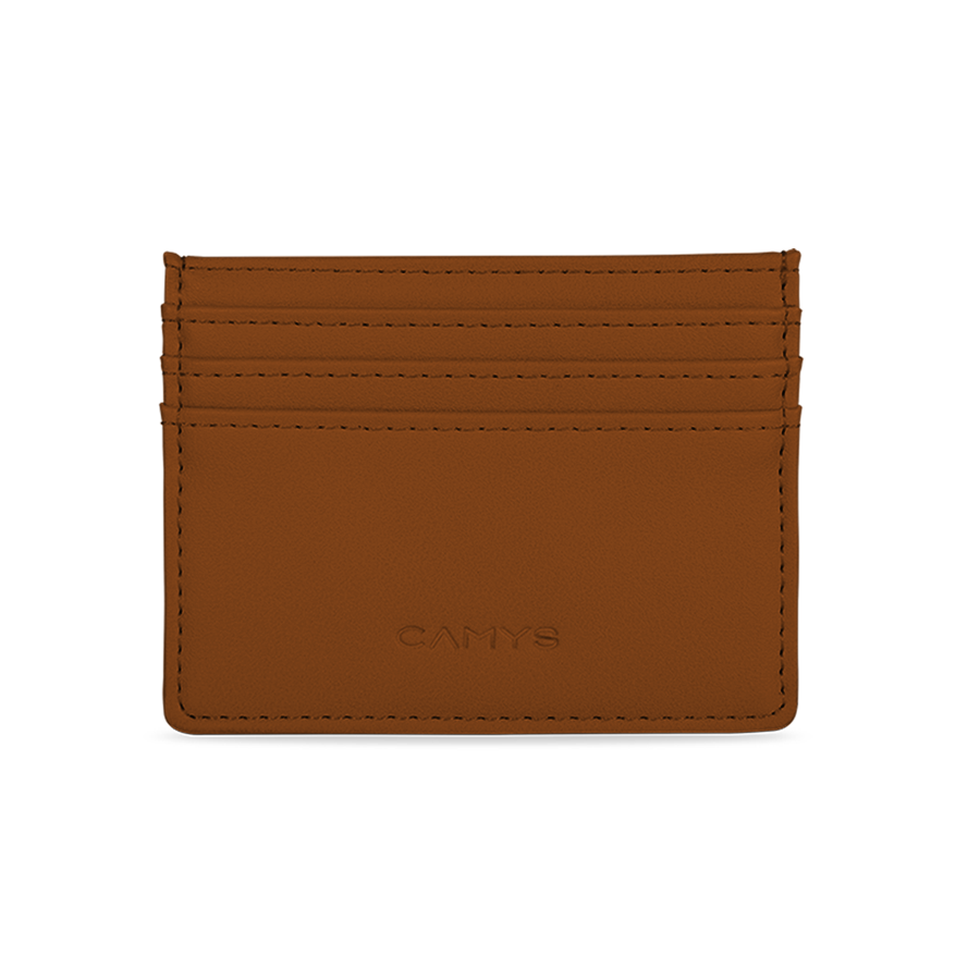 Kreditkartenetui cognac brown
