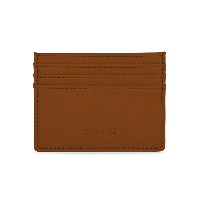 Kreditkartenetui cognac brown