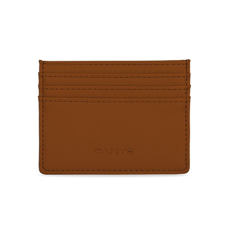 Kreditkartenetui cognac brown