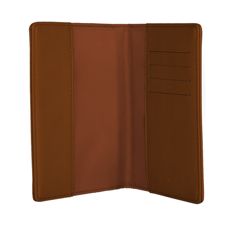 Reisepasshülle cognac brown