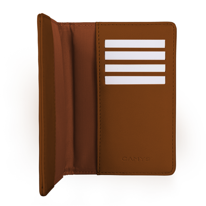 Reisepasshülle cognac brown
