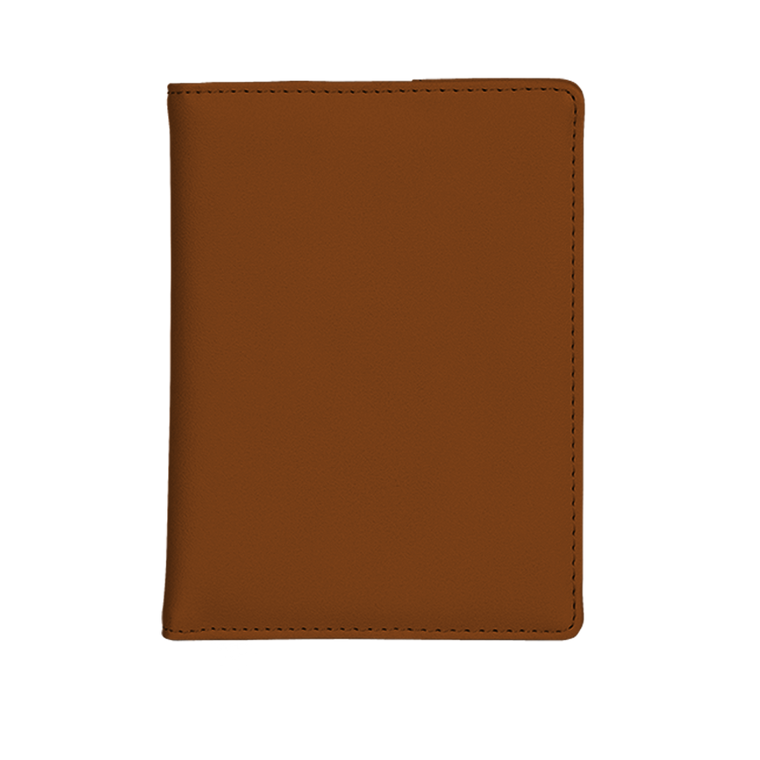 Reisepasshülle cognac brown