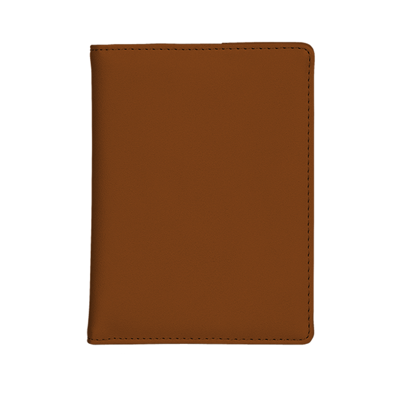 Reisepasshülle cognac brown