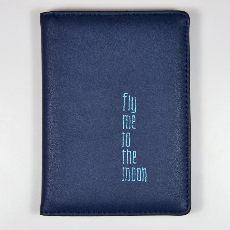 Reisepasshülle - fly me to the moon